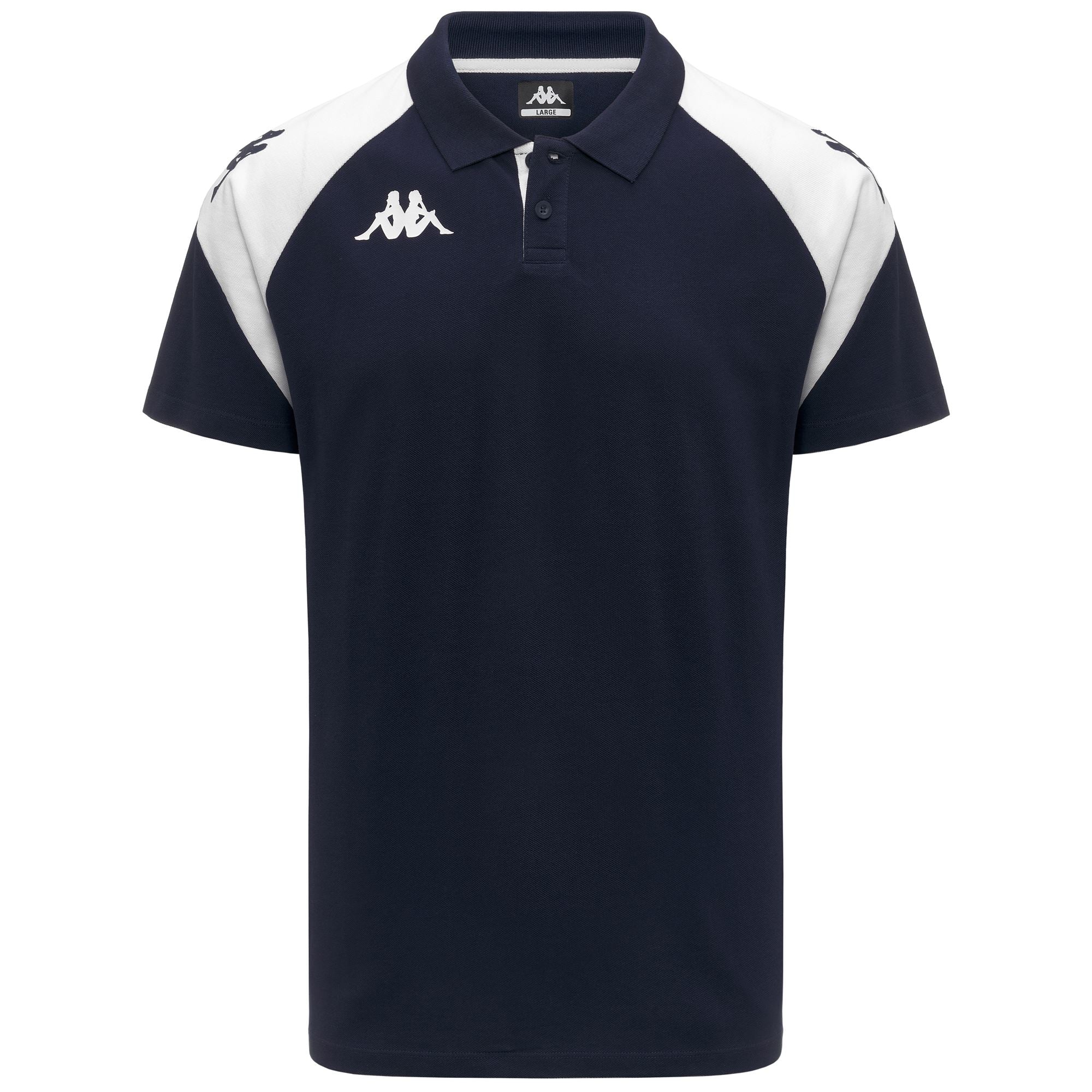 KAPPA4FOOTBALL   LANETTO - Polo Shirts - Polo - Man - Blue Marine-White