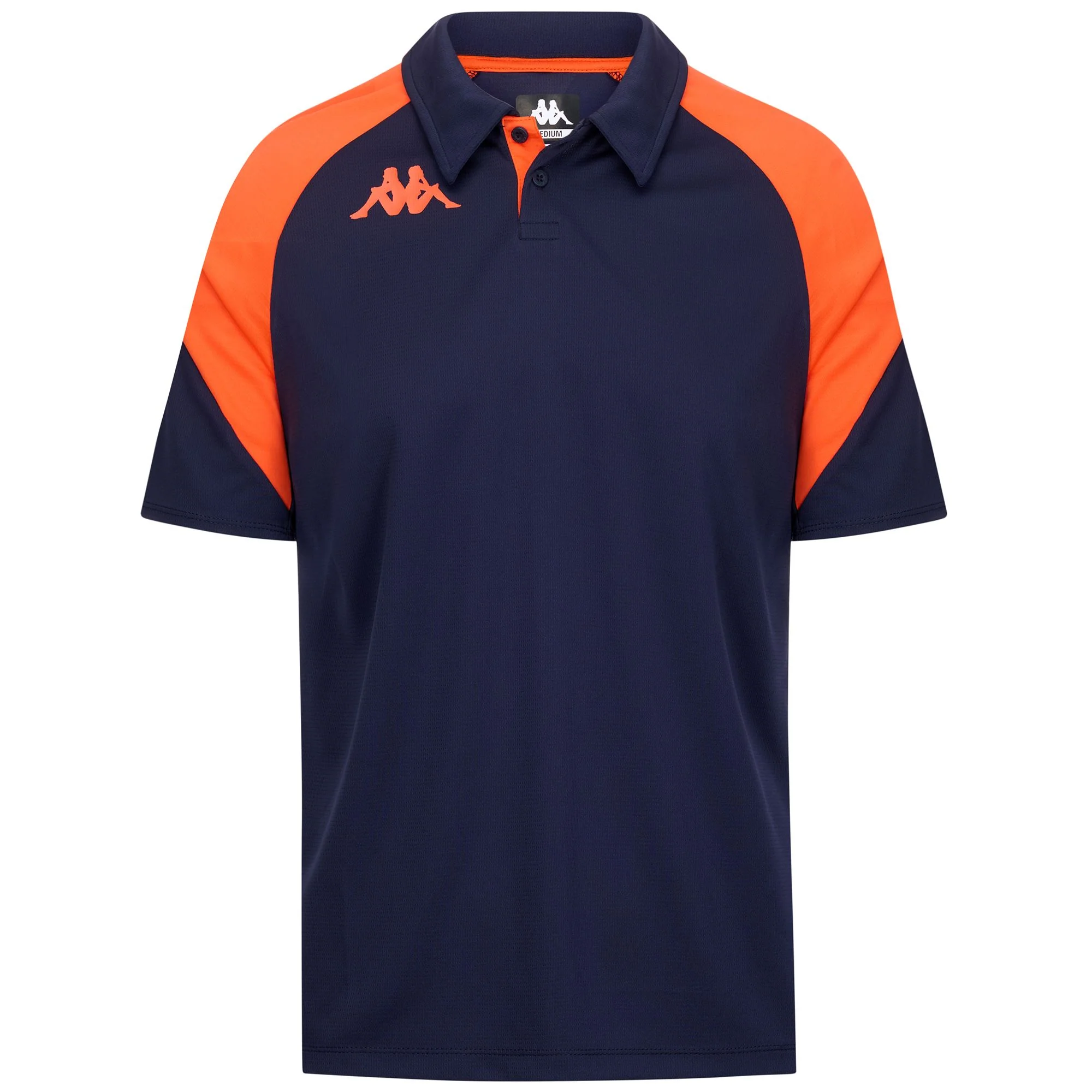 KAPPA4FOOTBALL LEVIOLO - Polo Shirts - Polo - Man - BLUE MARINE-ORANGE FLAME