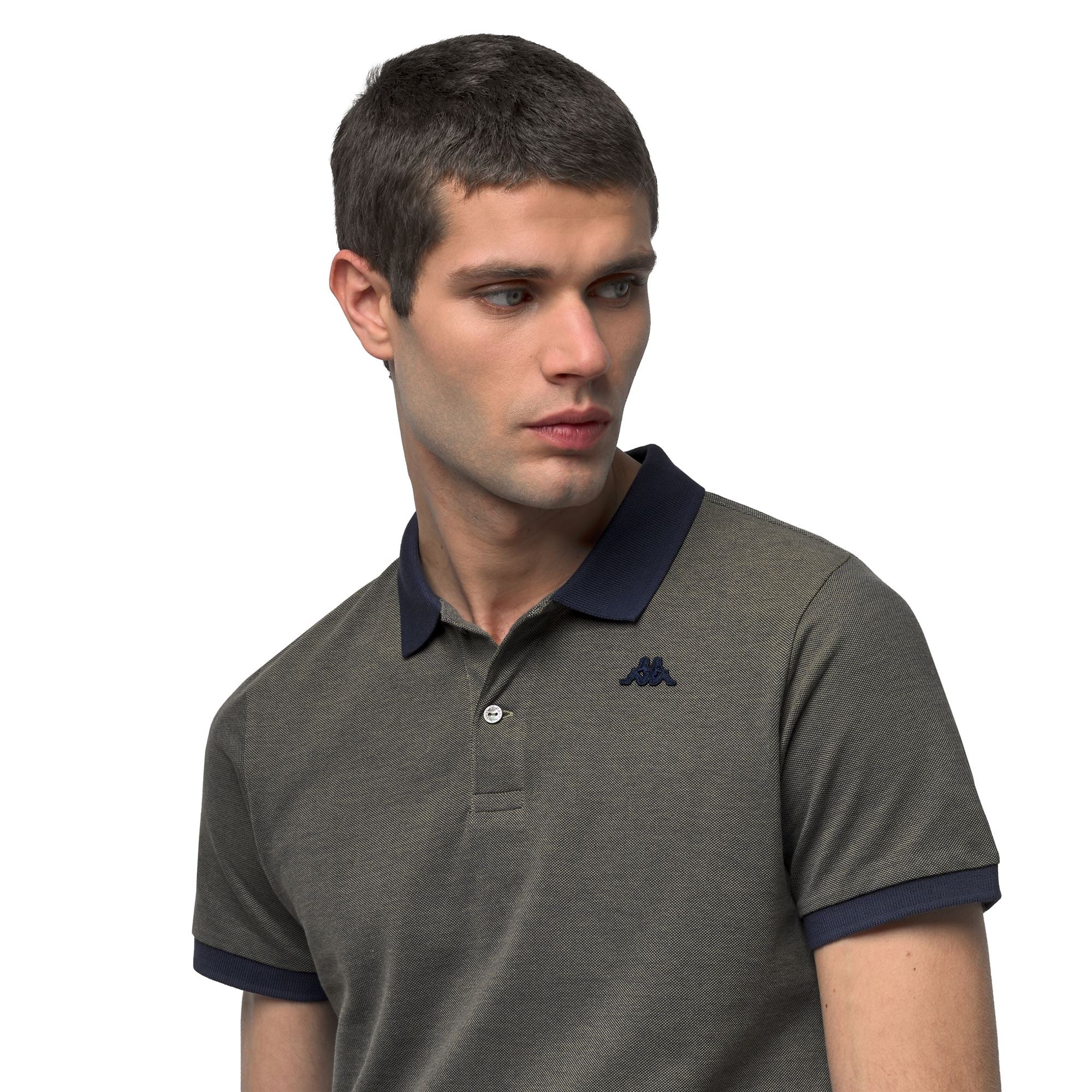 LEONID - Polo Shirts - Polo - Man - Blue Iris-Green Aloe - Image 5