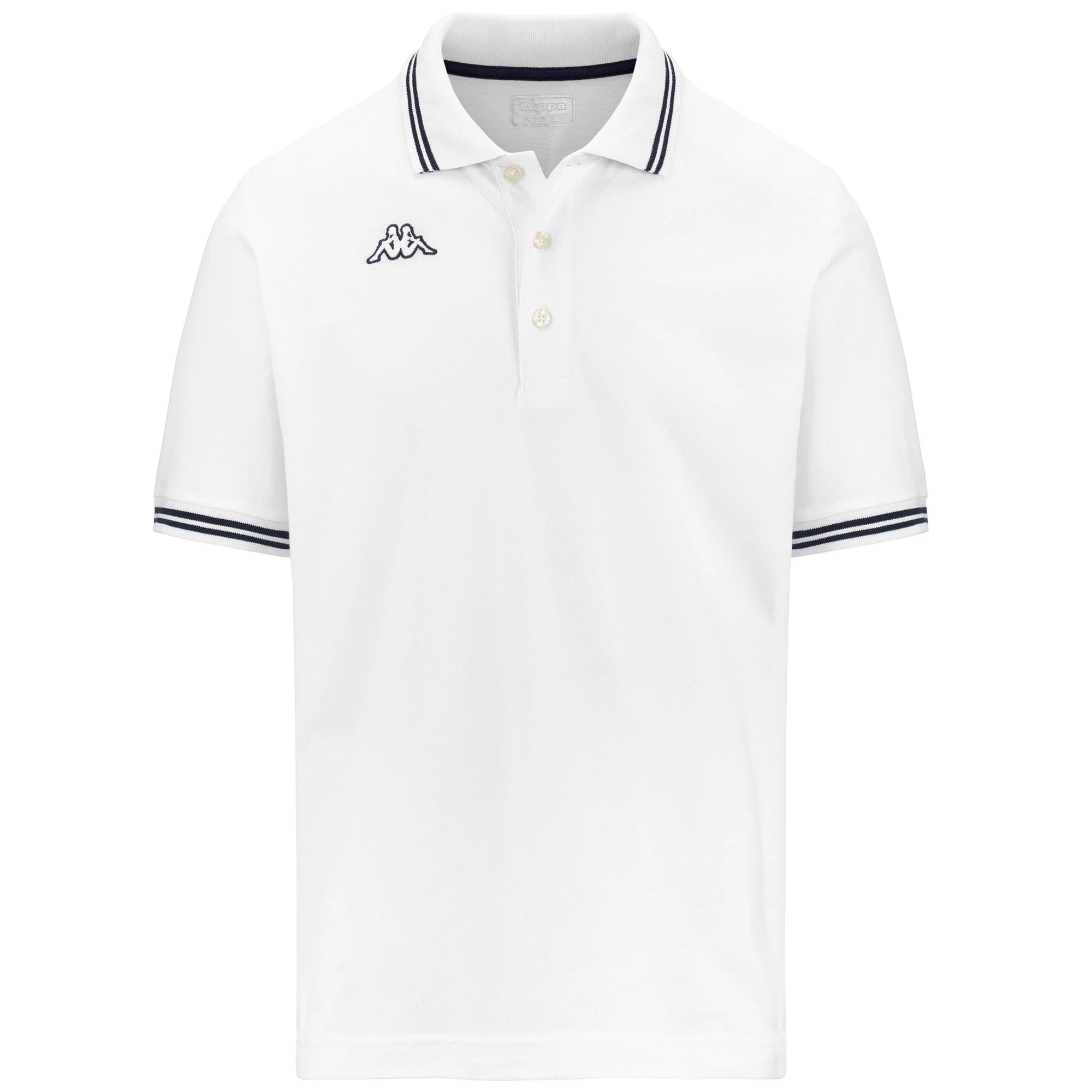 LOGO  MALTAX 5 MSS - Polo Shirts - Polo - Man - White-Navy-White-Blue Navy