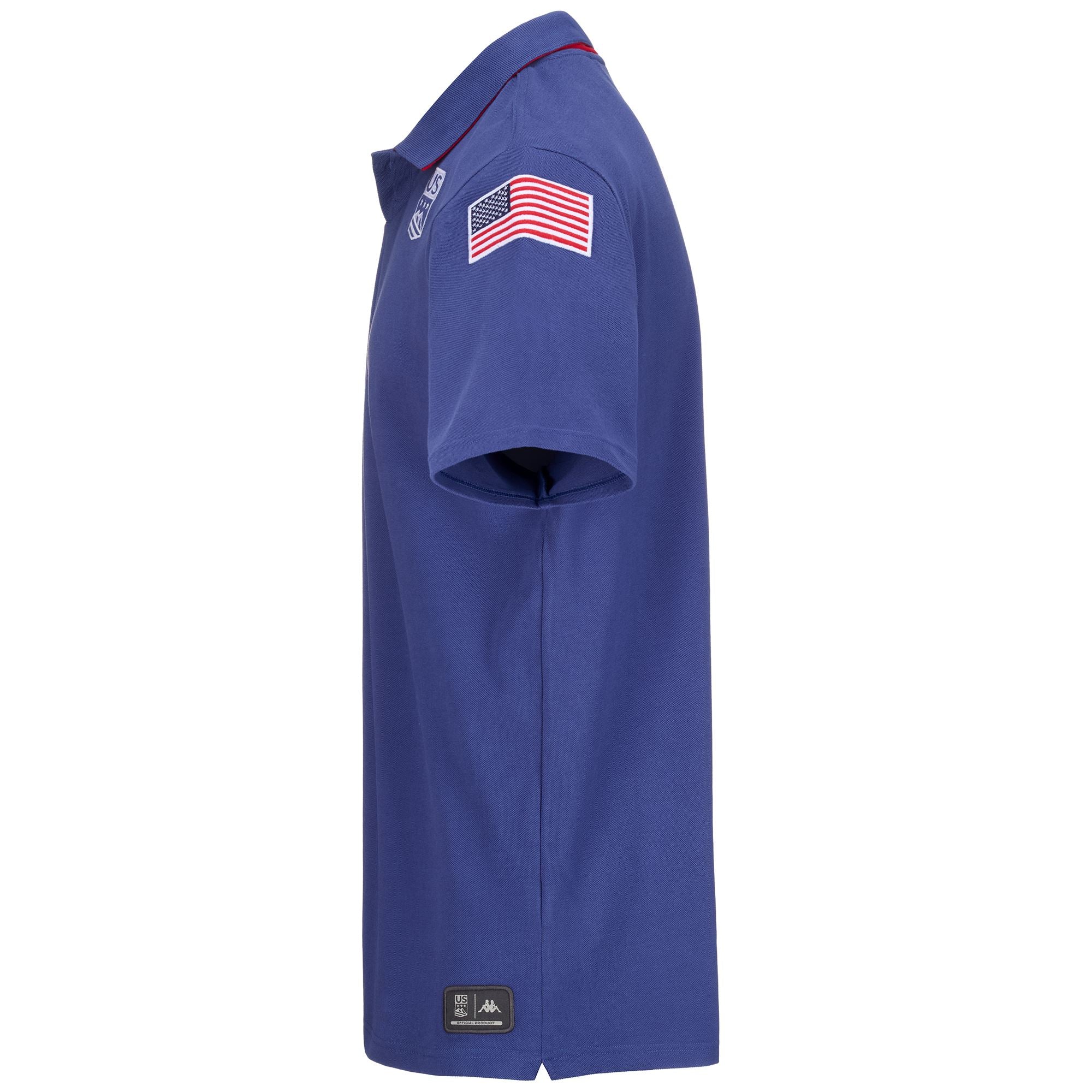 SUPPORTER ANGATA USA US - Polo Shirts - Polo - Unisex - Blue Fiord-Red - Image 2