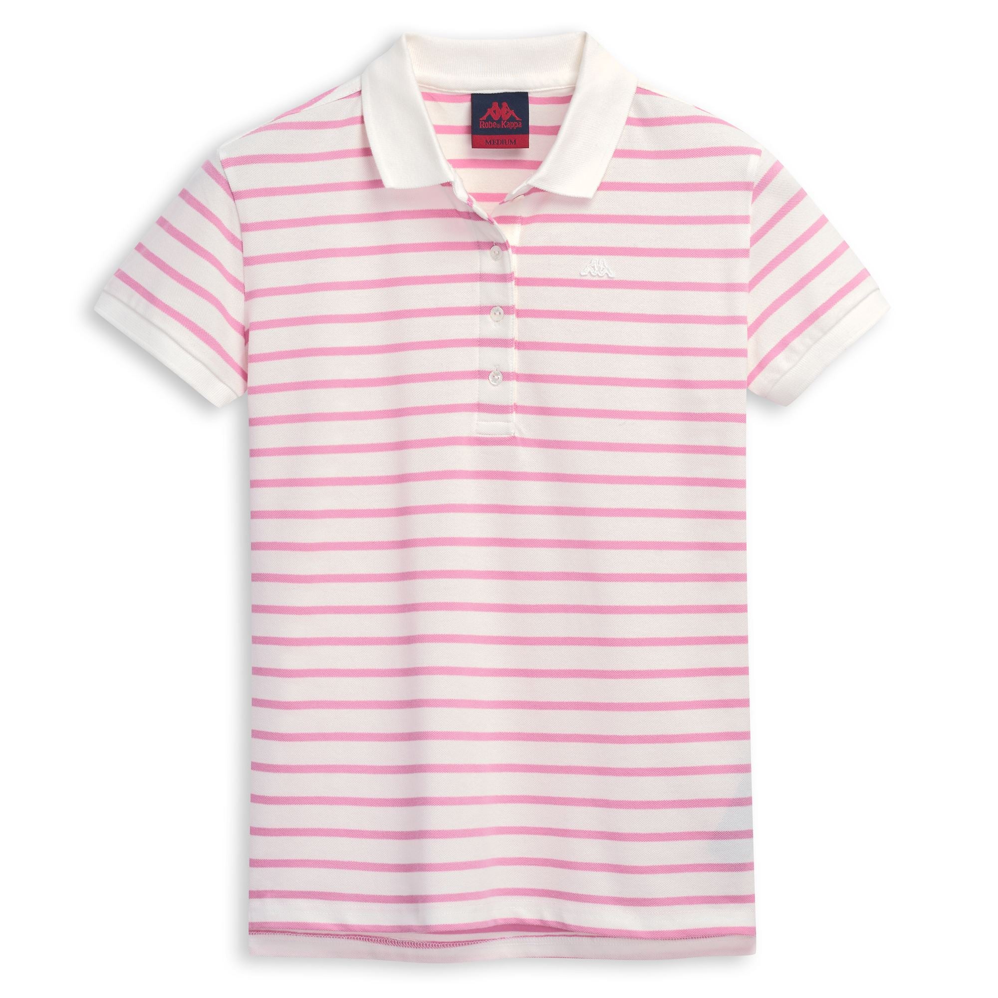 JILLY - Polo Shirts - Polo - Woman - White Cloud-Pink Fuxia - Image 2