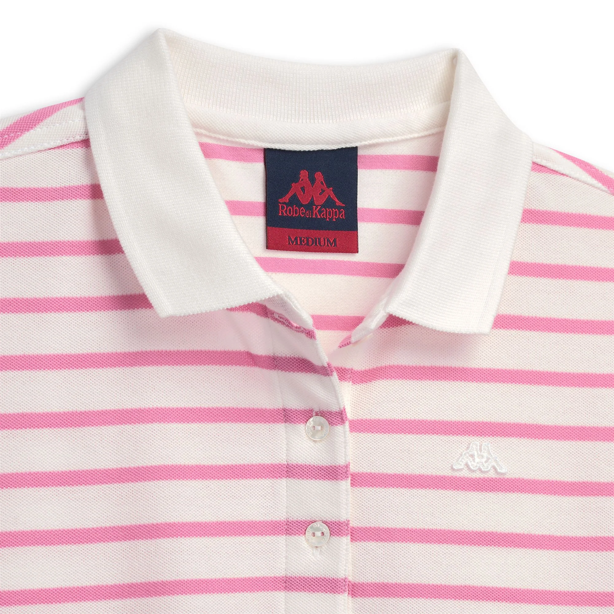 JILLY - Polo Shirts - Polo - Woman - White Cloud-Pink Fuxia - Image 4