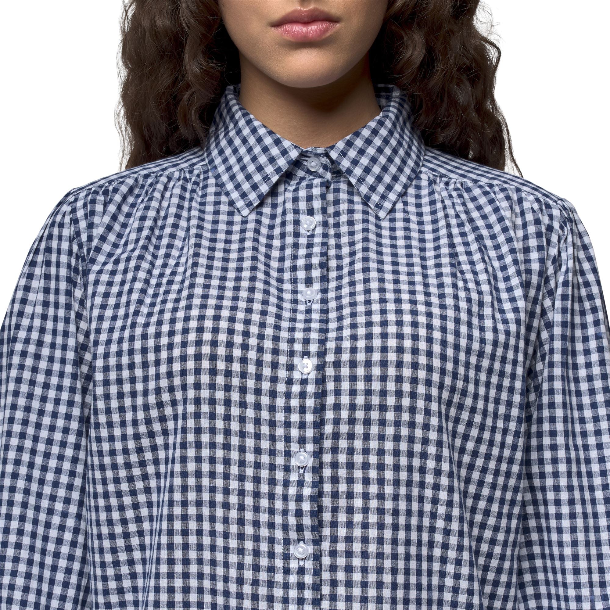 ERISA - Shirts - Classic - Woman - Blue Iris-White - Image 6