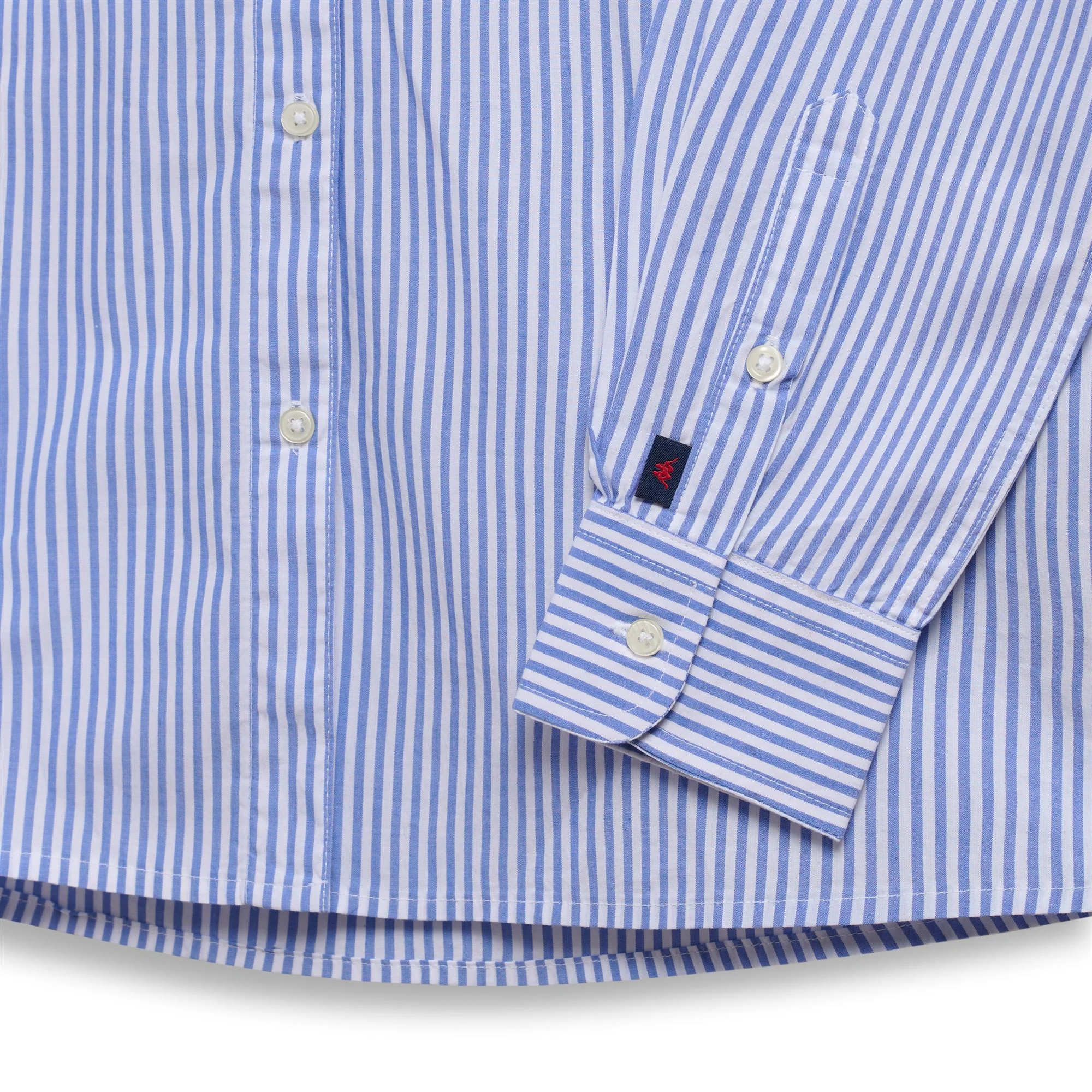 JULIENNE - Shirts - Classic - Woman - White-Azure Dk stripe-White-Azure Dk - Image 3