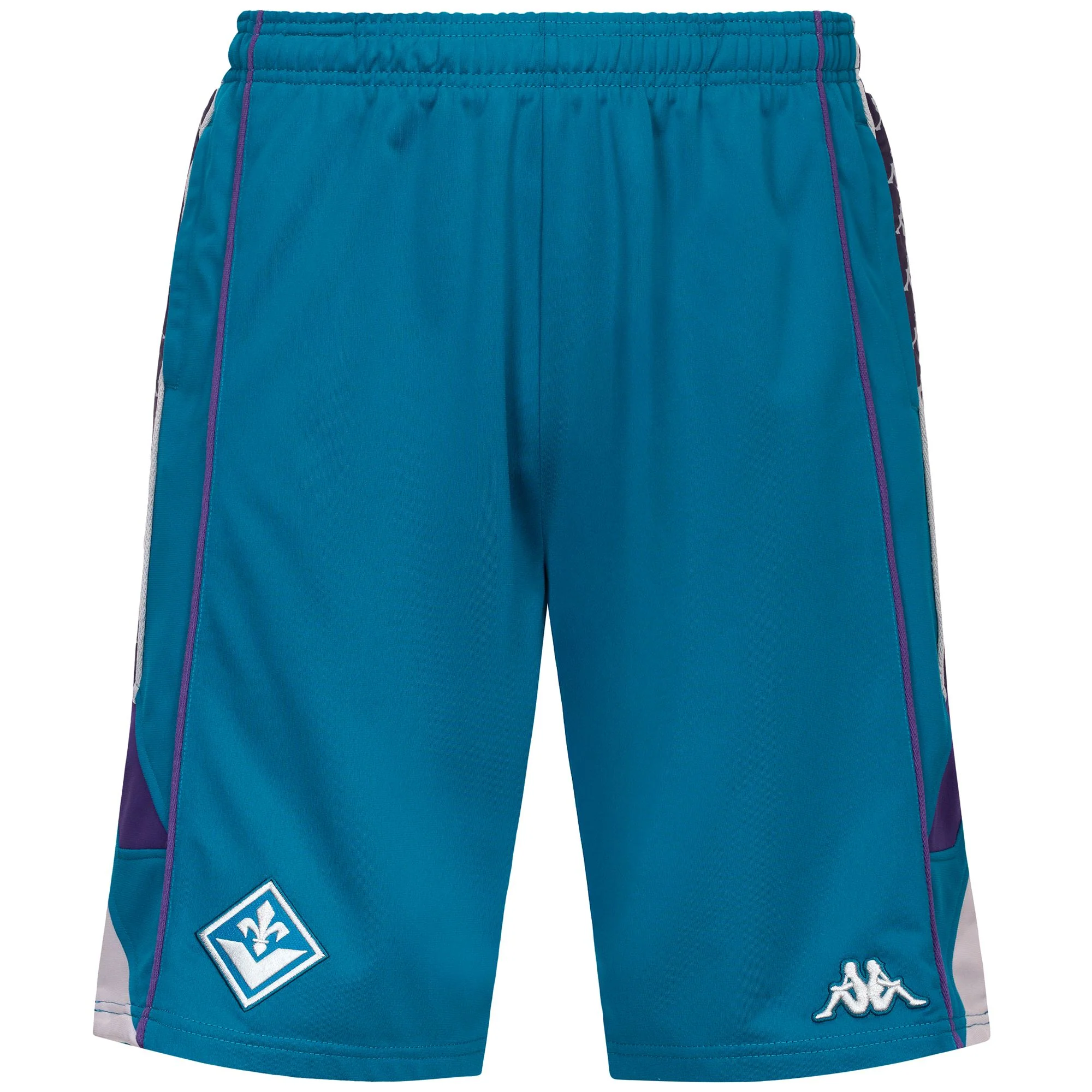 222 BANDA FOBY FIORENTINA - Shorts - Sport Shorts - Man - Turquoise Crystal-Violet Md-Grey Silver