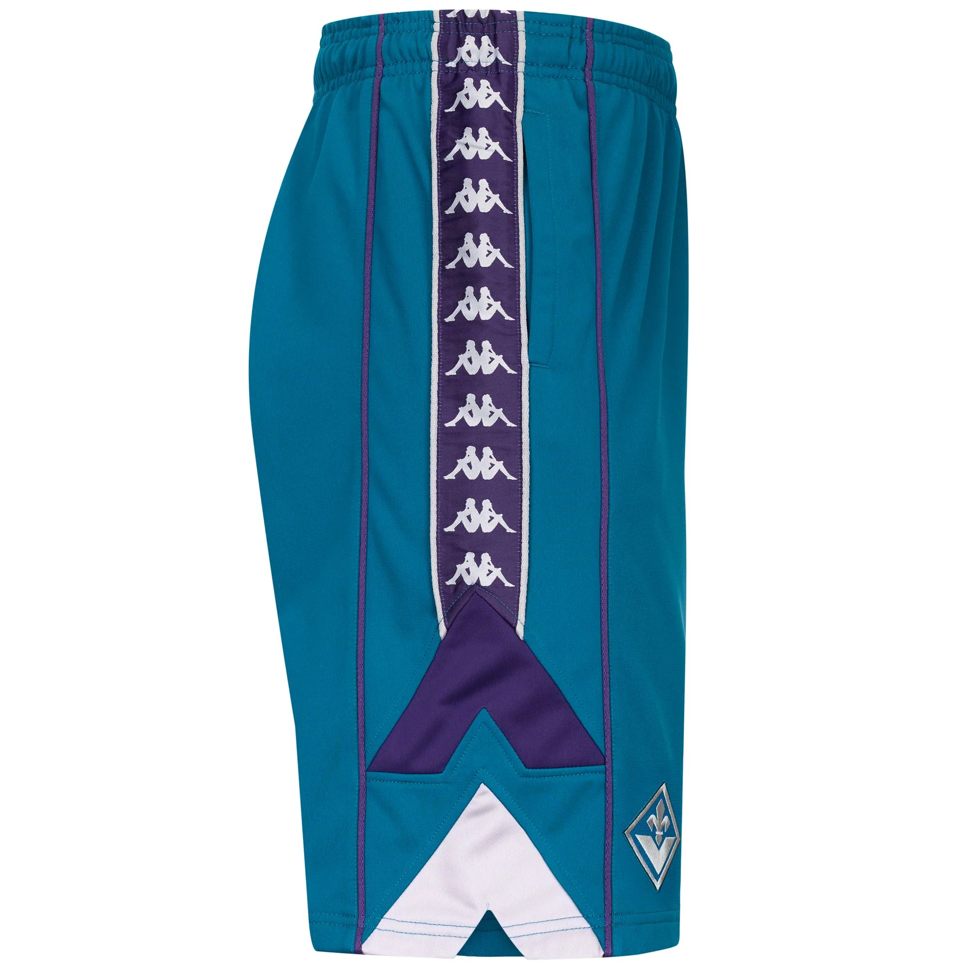 222 BANDA FOBY FIORENTINA - Shorts - Sport Shorts - Man - Turquoise Crystal-Violet Md-Grey Silver - Image 2