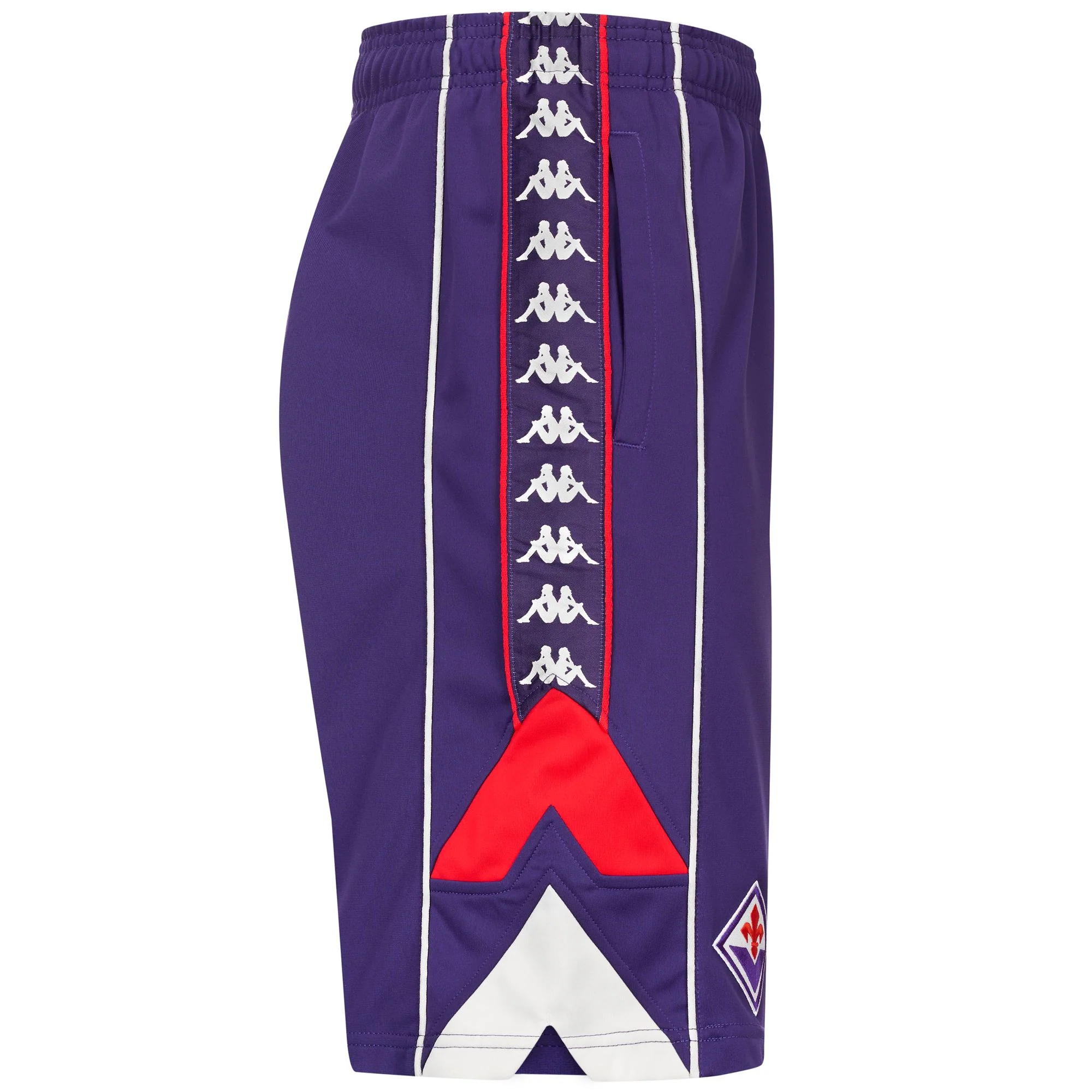 222 BANDA FOBY FIORENTINA - Shorts - Sport Shorts - Man - Violet Md-Red-White Whisper - Image 2