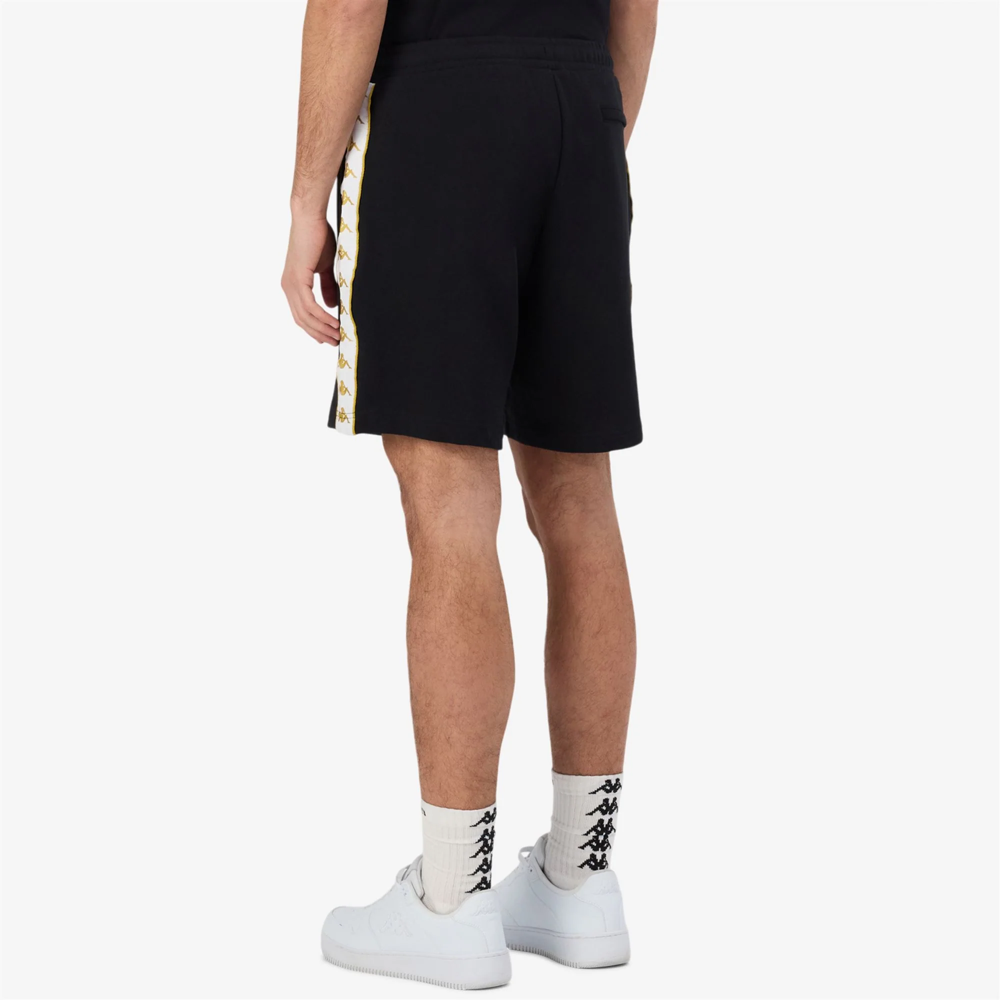 222 BANDA OVIEDO - Shorts - Sport Shorts - Man - Black-Yellow Gold Rich-White - Image 7