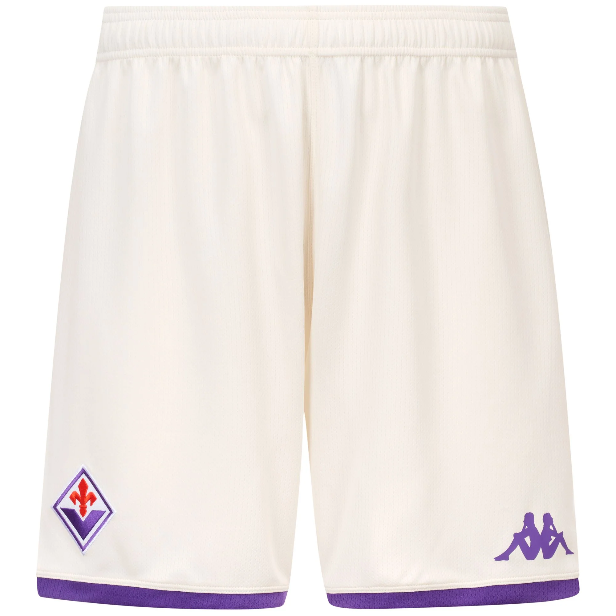 KOMBAT RYDER 2026 FIORENTINA - Shorts - Sport Shorts - Man - White Whisper-Violet Tillandsia