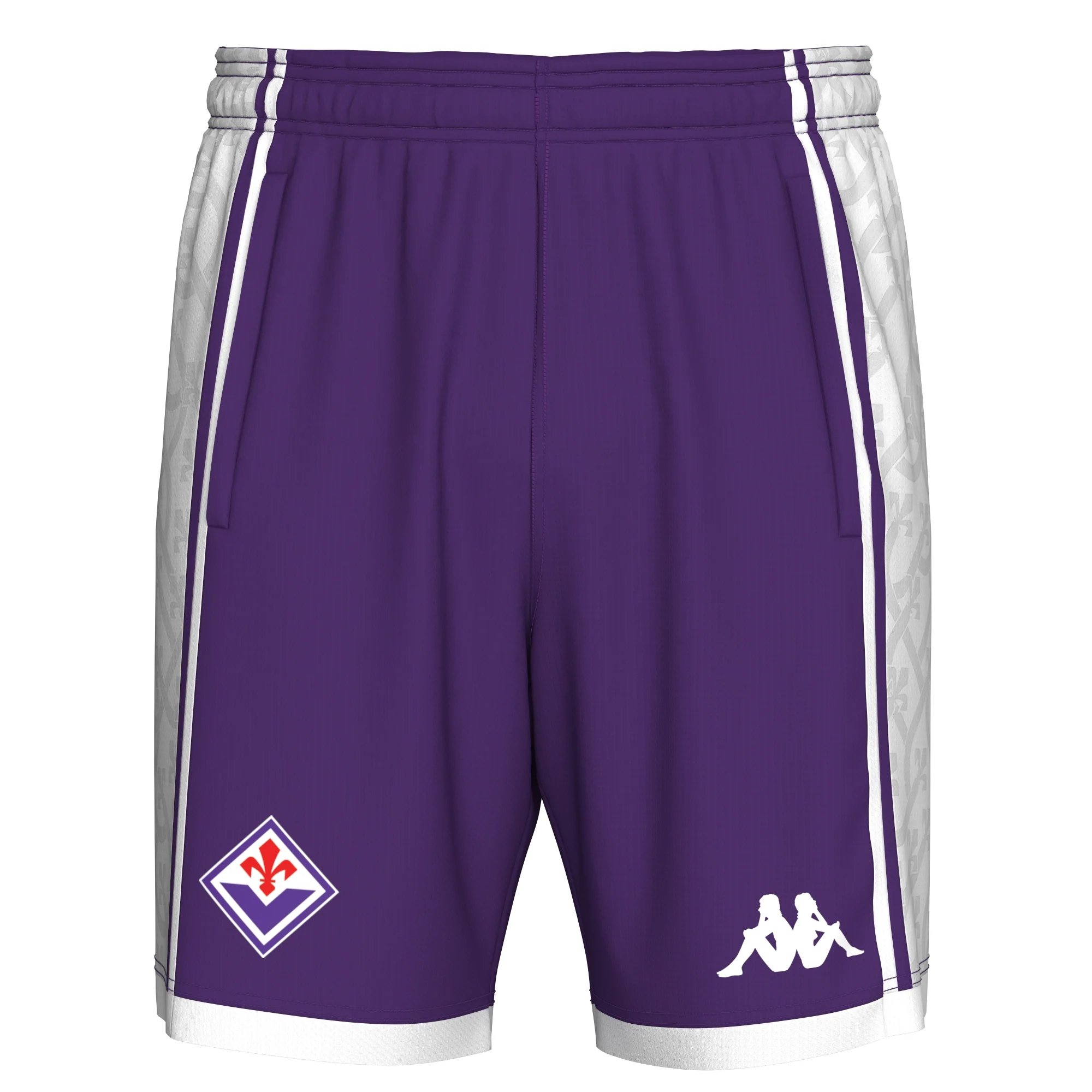 MOVIOR FIORENTINA - Shorts - Sport Shorts - Man - Violet Tillandsia-White