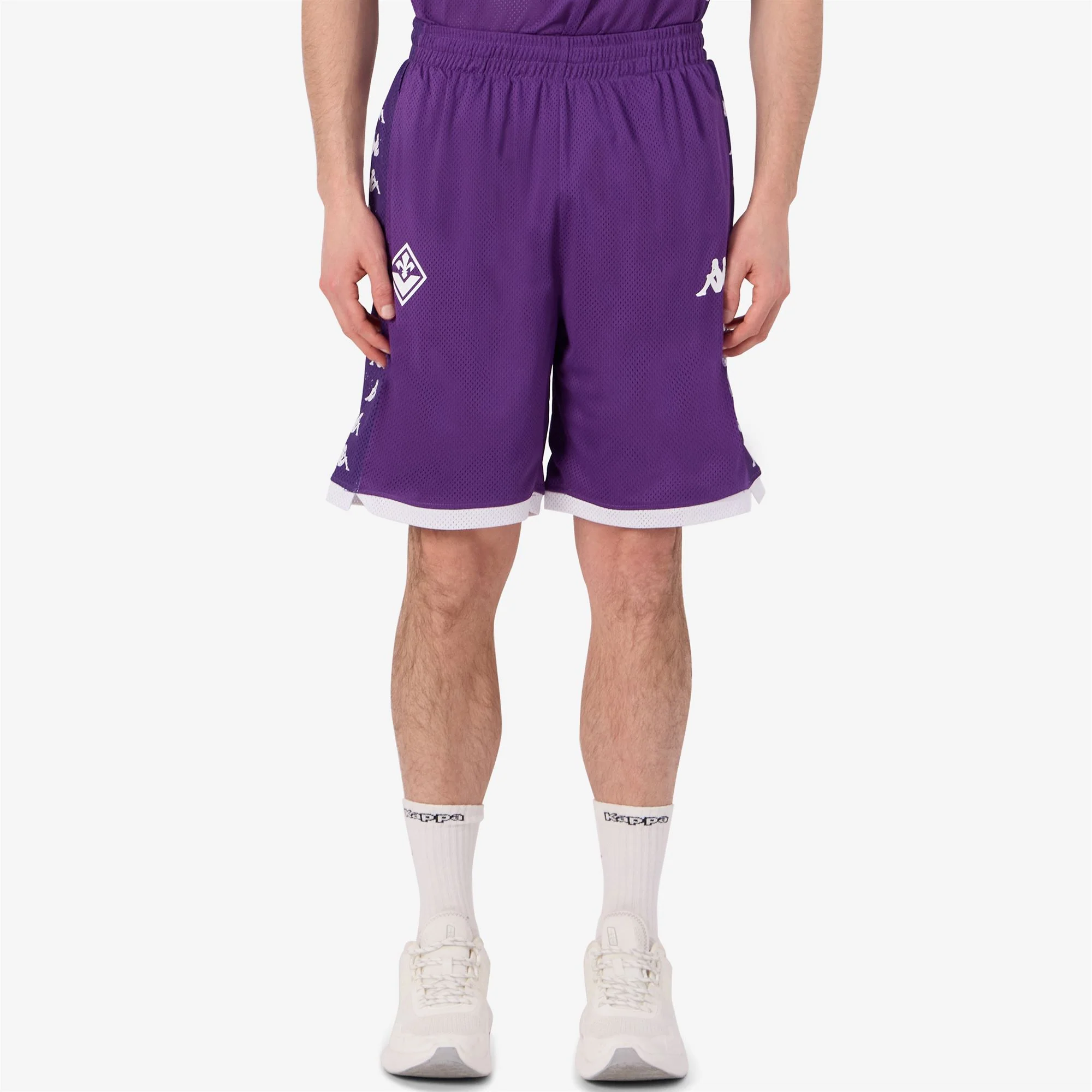 SUPPORTER CUMPERY FIORENTINA - Shorts - Sport Shorts - Man - Violet Indigo-White - Image 5
