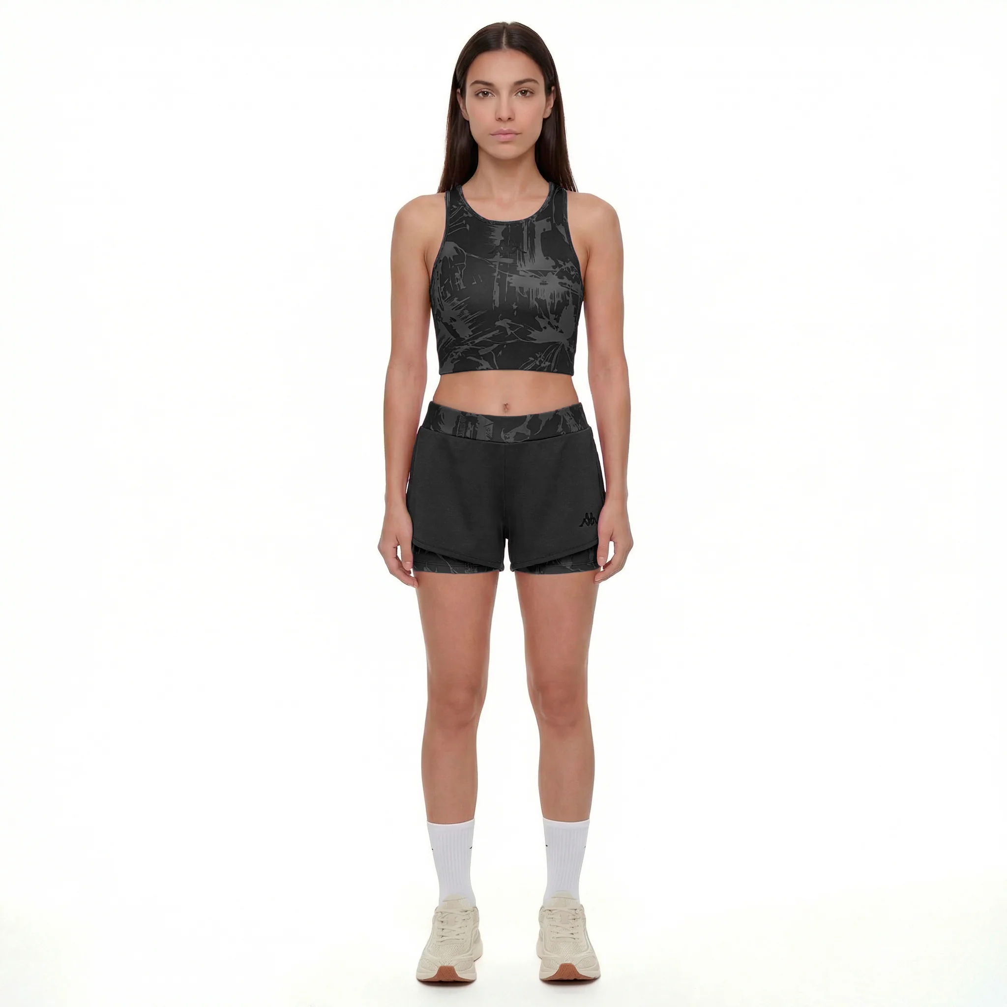 IGBAX PRO - Shorts - Sport Shorts - Woman - Black-Grey Dk