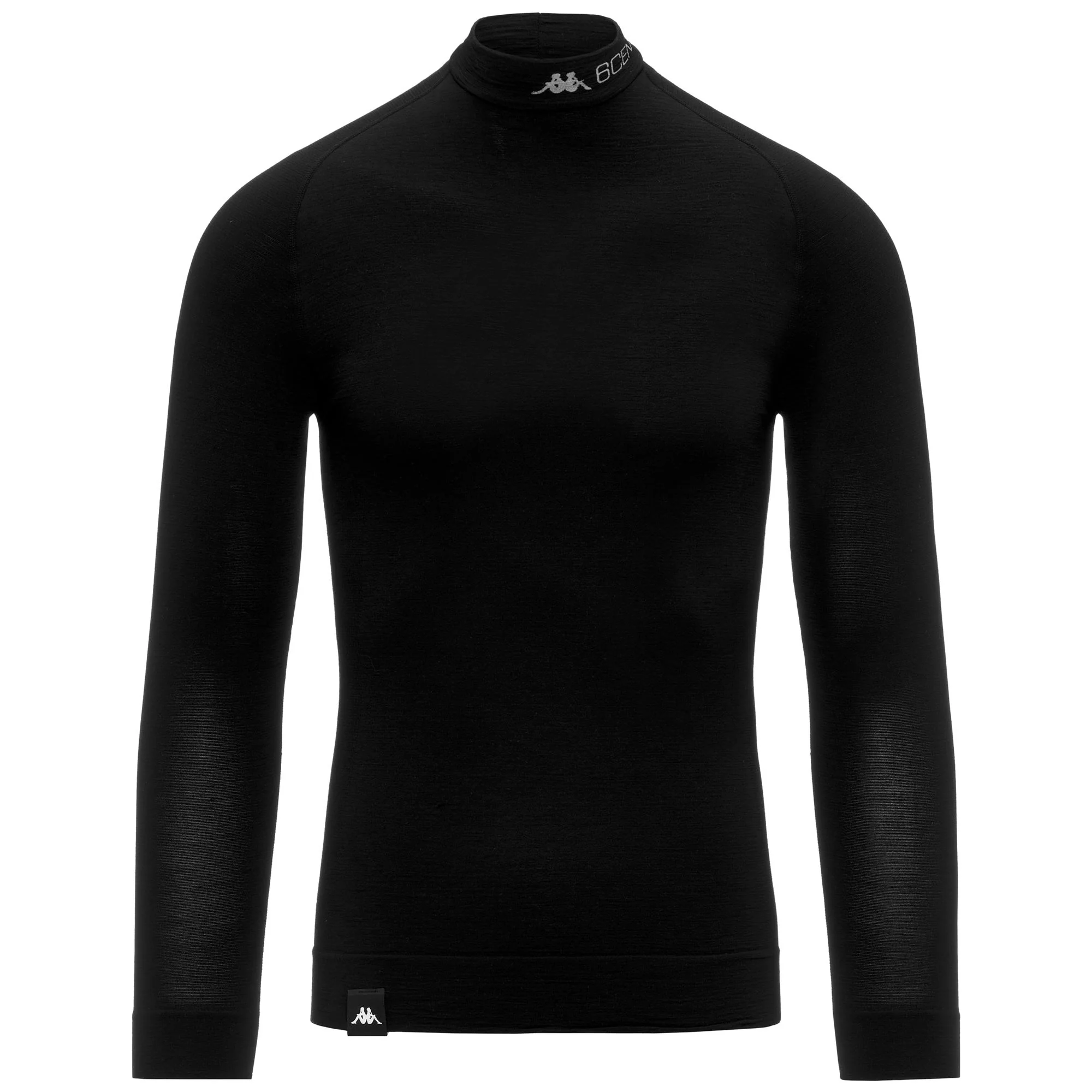 6CENTO   SKIN TOPWOOL - Skin T-Shirts & Top - Top - Unisex - Black-Black - Image 2