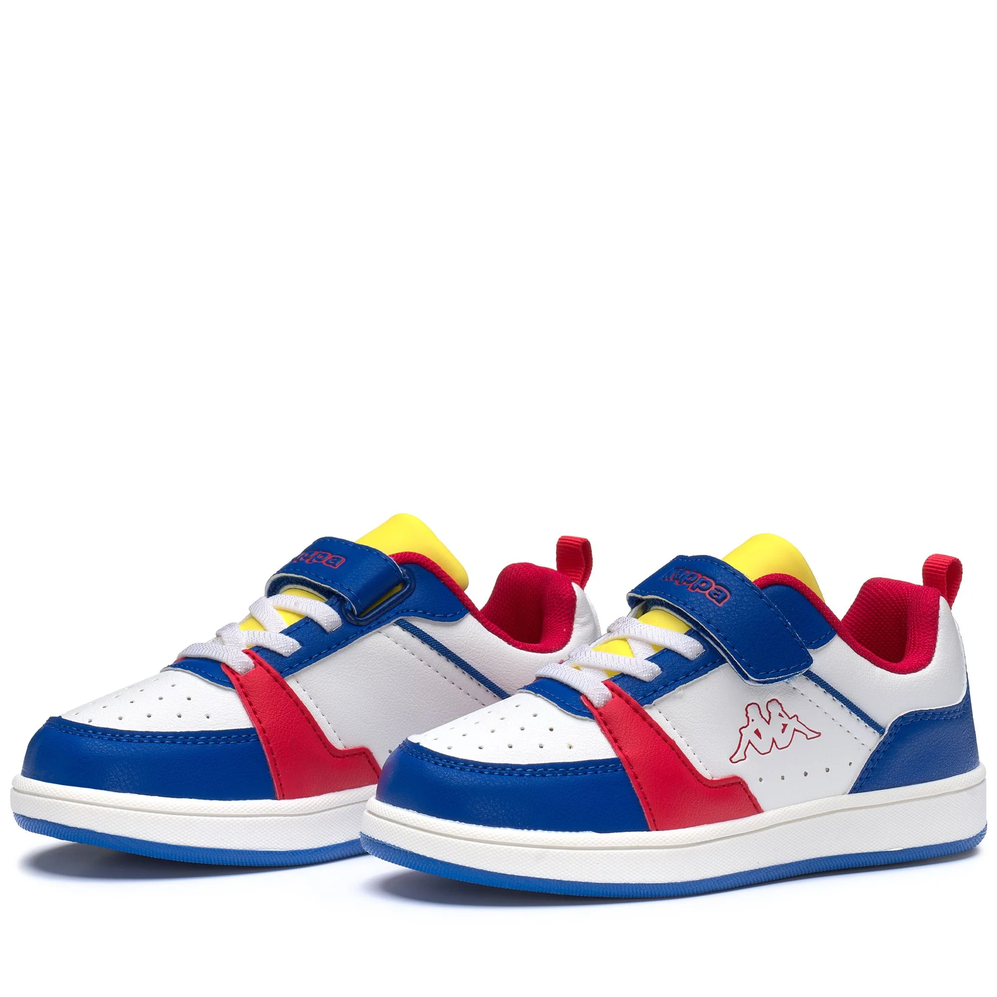 LOGO  SHAY EV KID - Sneakers - Low Cut - Kid unisex - White-Blue Sapphire-Red Chinese