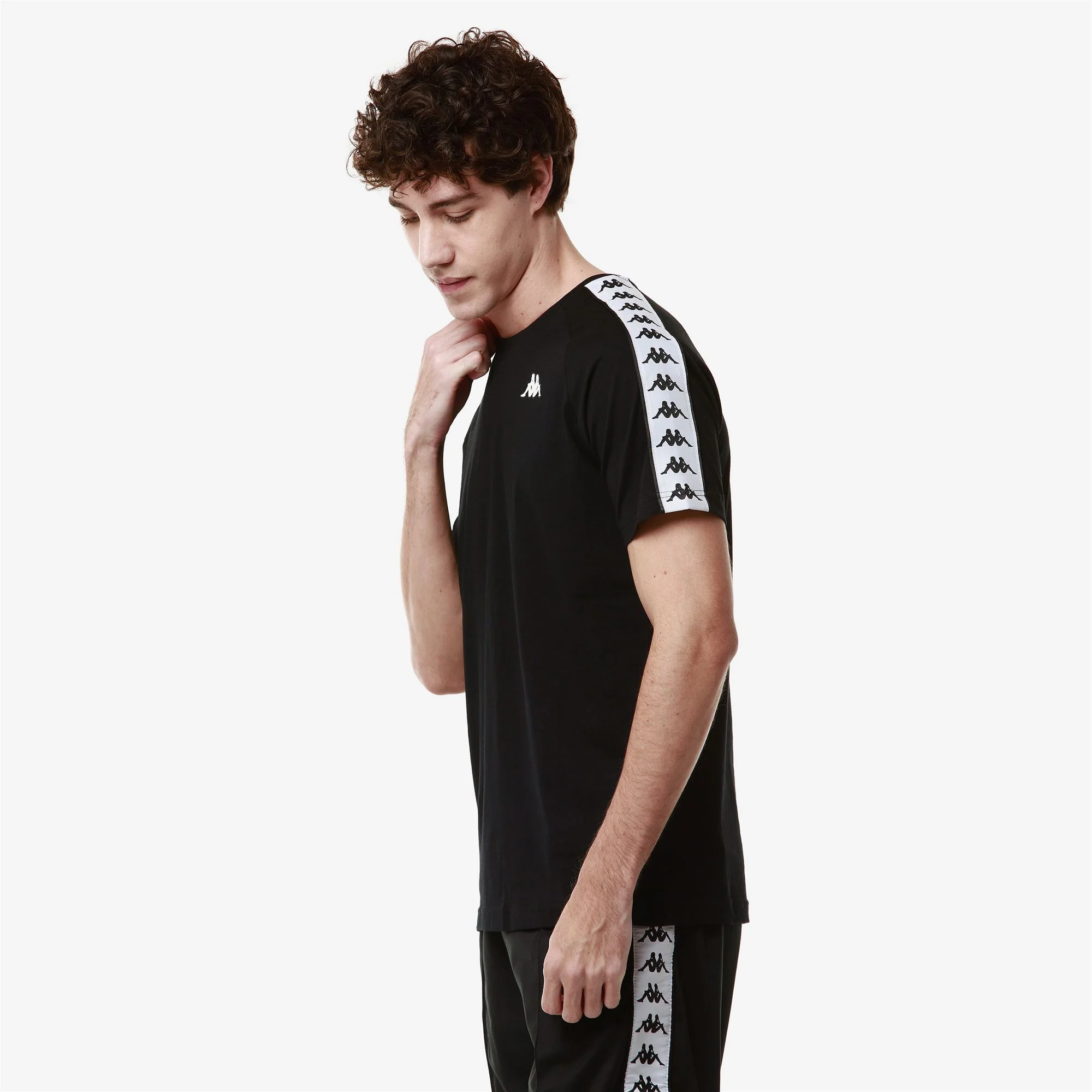 222 BANDA COEN SLIM - T-Shirts & Top - T-Shirt - Man - Black-White - Image 4