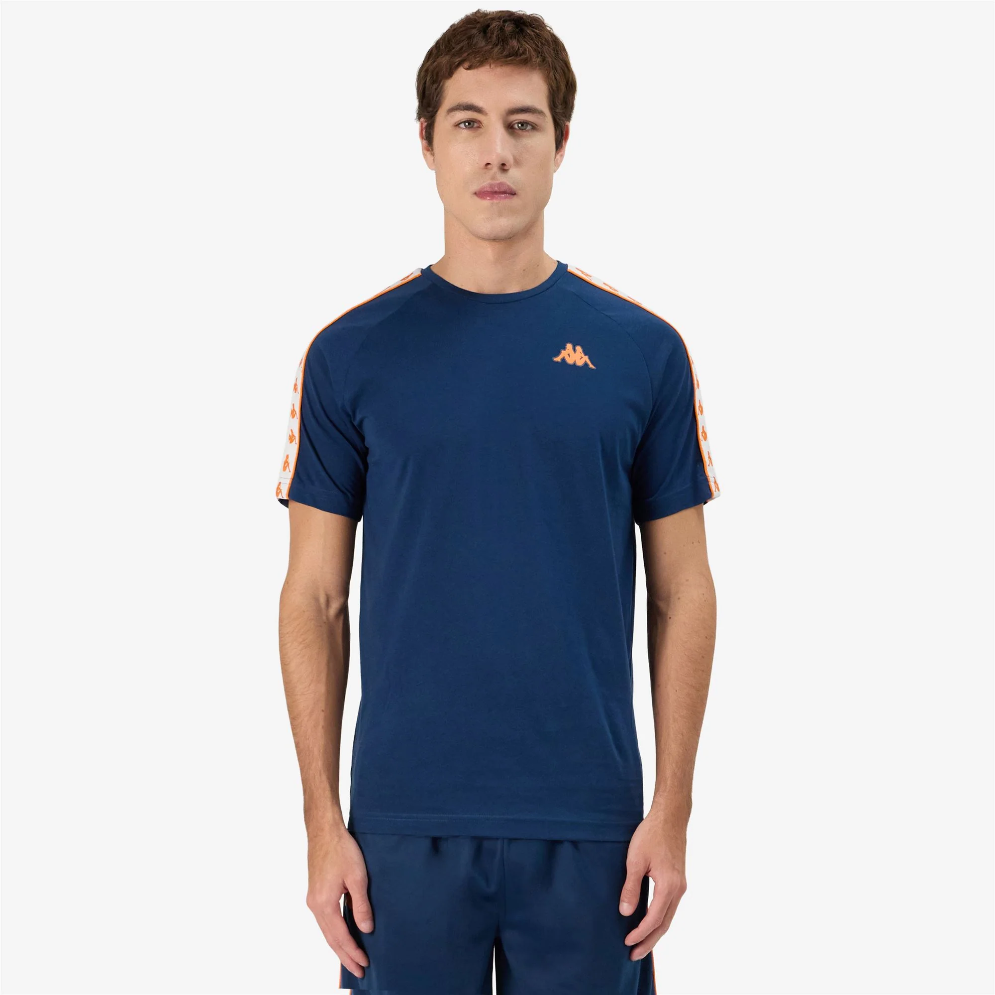 222 BANDA COEN SLIM - T-Shirts & Top - T-Shirt - Man - Blue Dk-Orange - Image 5