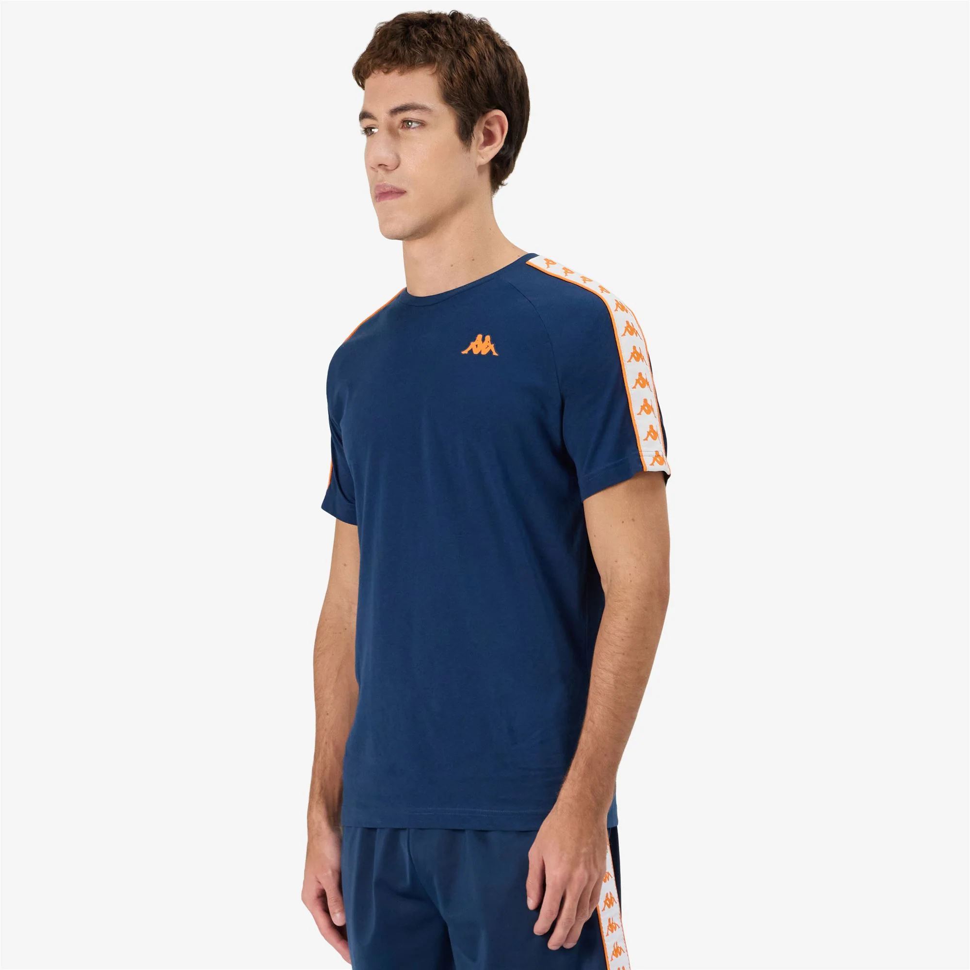 222 BANDA COEN SLIM - T-Shirts & Top - T-Shirt - Man - Blue Dk-Orange - Image 6