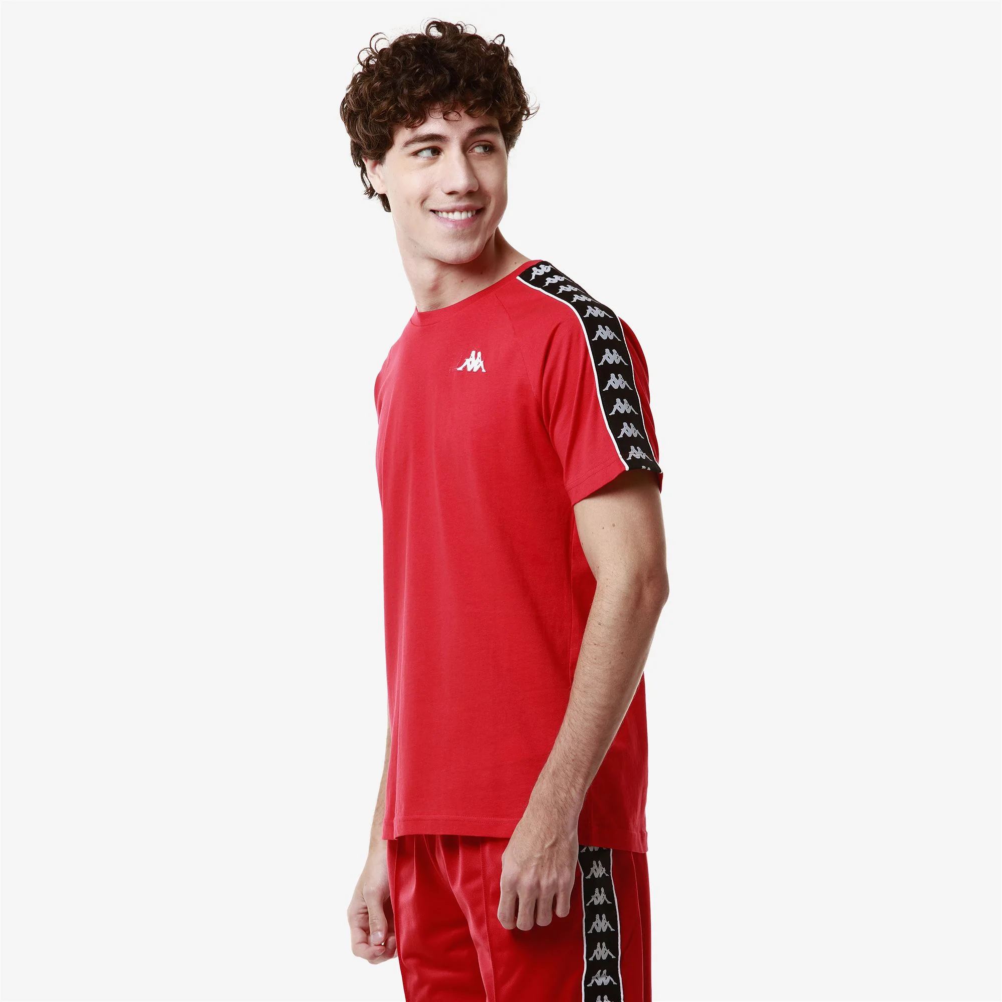 222 BANDA COEN SLIM - T-Shirts & Top - T-Shirt - Man - Red-Black-Red Racing-Black - Image 4