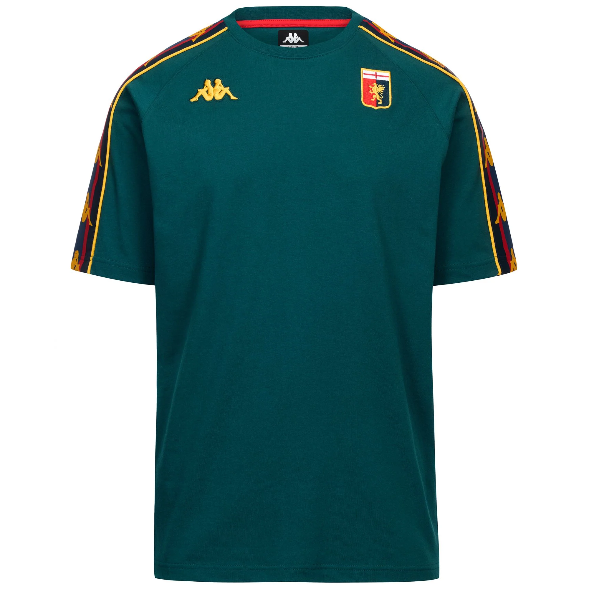 ATEMI GENOA - T-Shirts & Top - T-Shirt - Man - Green Petrol-Red Blaze-Blue Dk-Yellow Dandelion