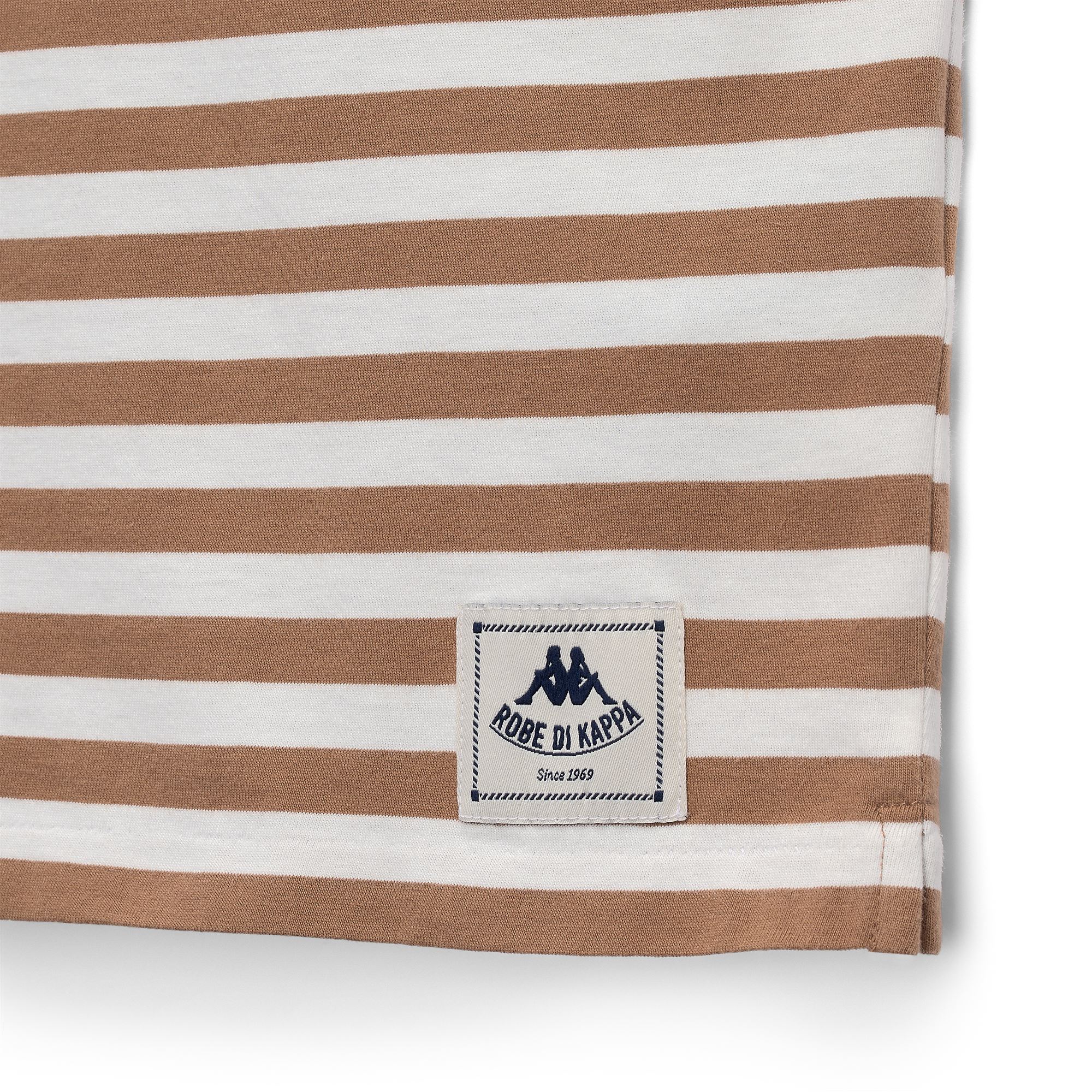 FABRICIA - T-Shirts & Top - T-Shirt - Woman - Brown Tanno-White Natural - Image 3