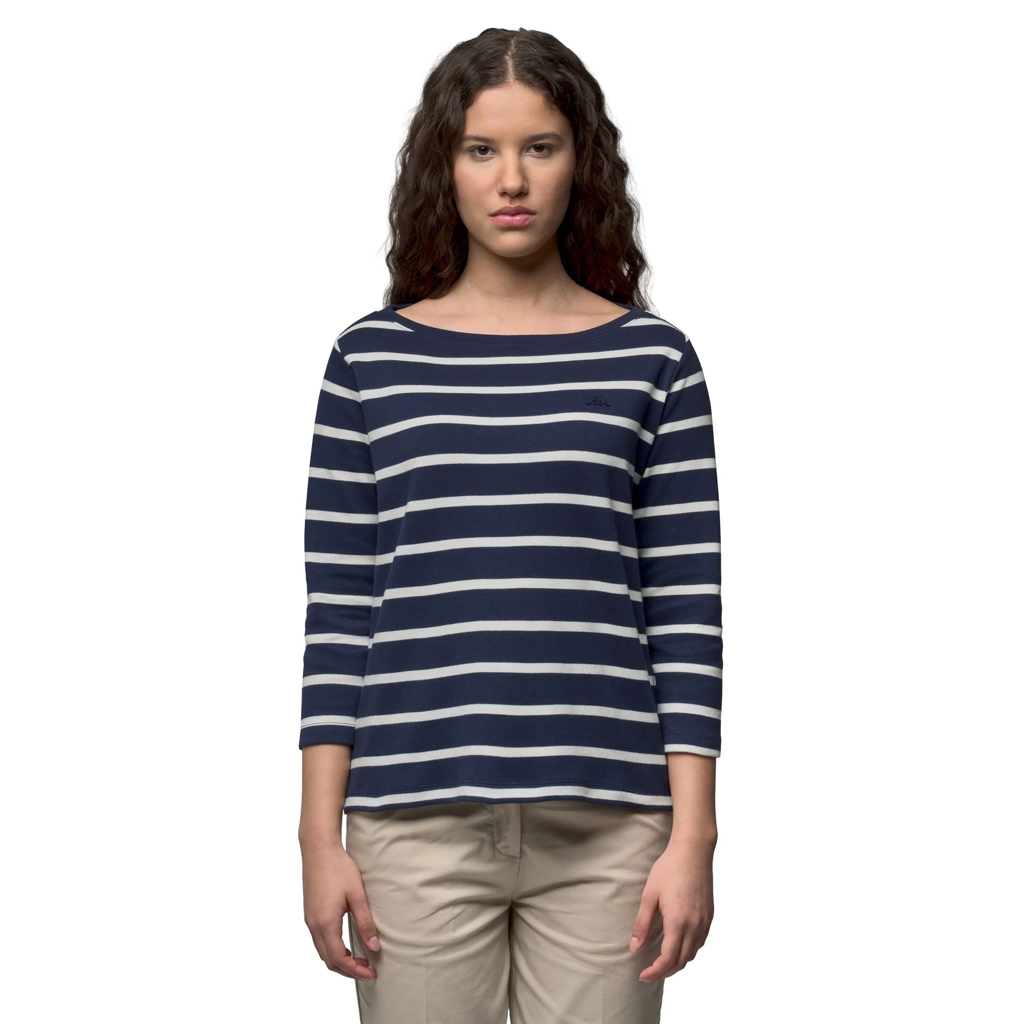 FRANCINE - T-Shirts & Top - T-Shirt - Woman - Blue Iris-White Cloud - Image 4