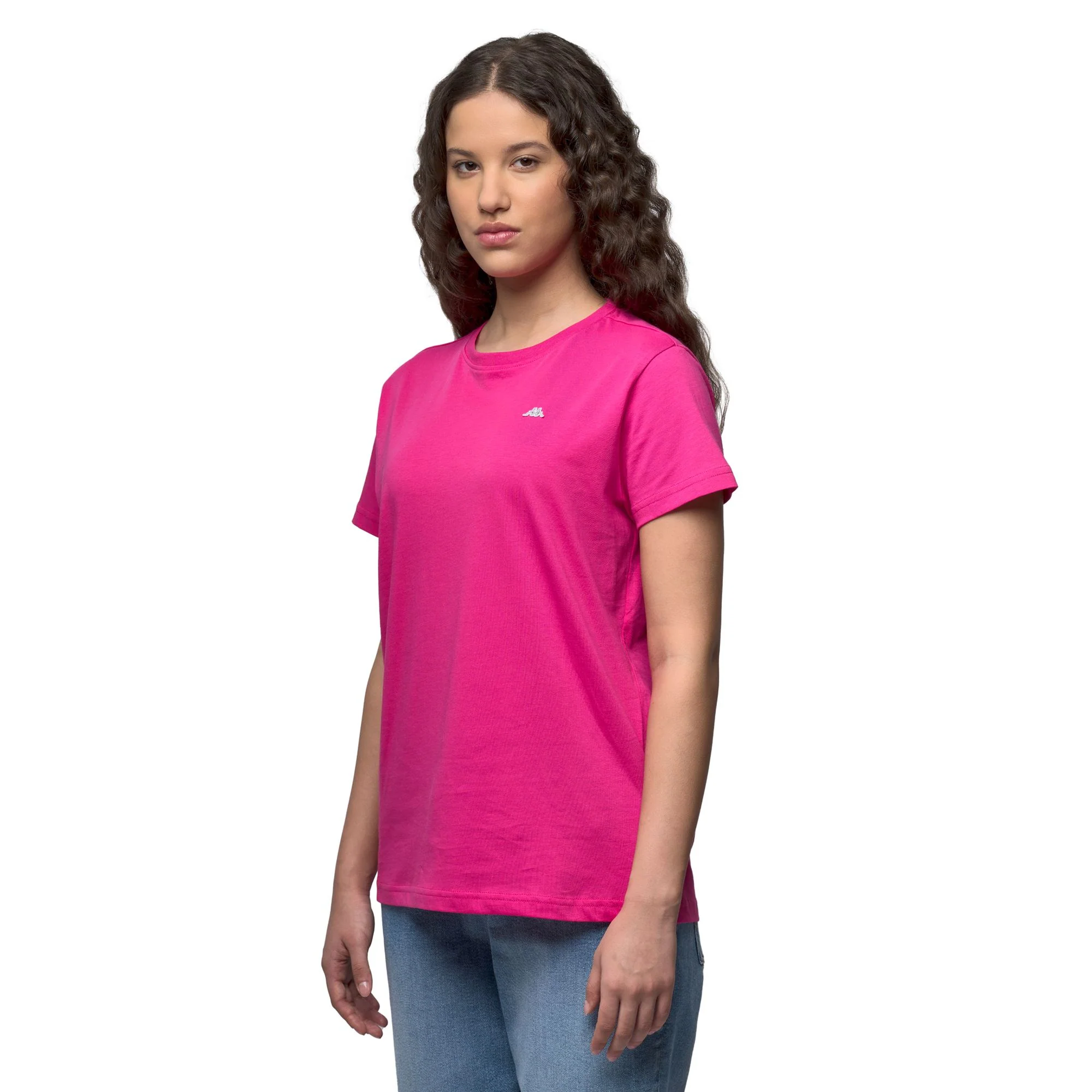 KATIE - T-Shirts & Top - T-Shirt - Woman - Fuchsia Purple-Grey Silver