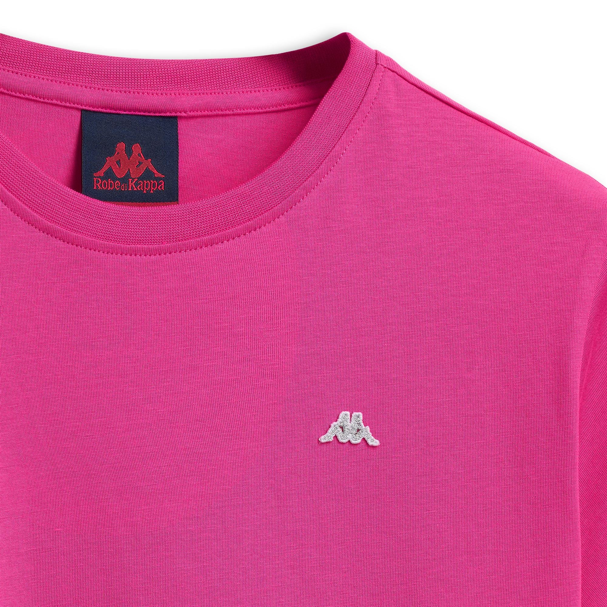 KATIE - T-Shirts & Top - T-Shirt - Woman - Fuchsia Purple-Grey Silver - Image 4