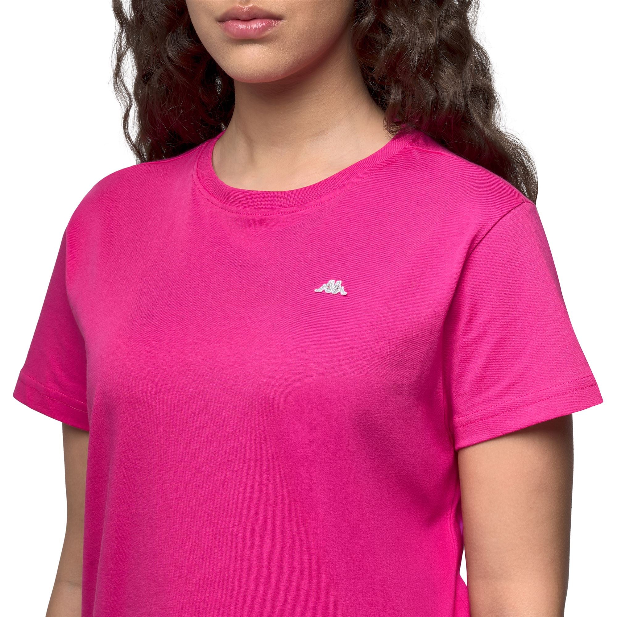 KATIE - T-Shirts & Top - T-Shirt - Woman - Fuchsia Purple-Grey Silver - Image 6