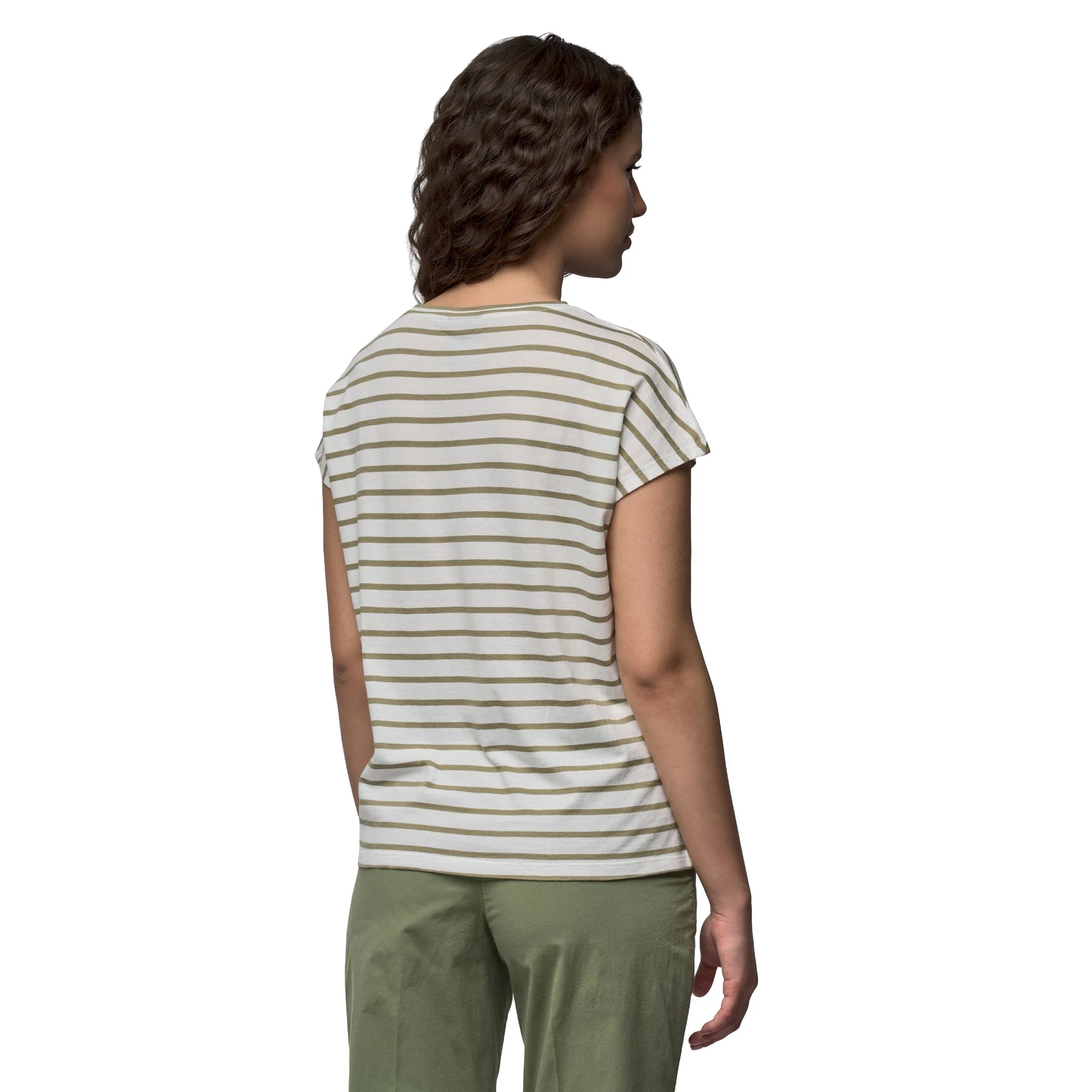 NAHIRA - T-Shirts & Top - T-Shirt - Woman - White Cloud-Green Aloe - Image 5